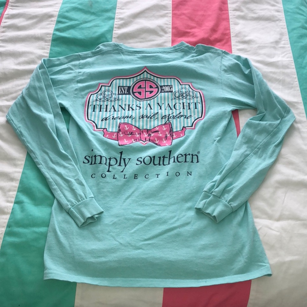 Simply Southern long sleeve “Thanks a yacht” tee